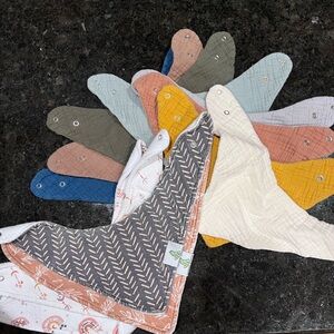 Colorful Baby Bandana Bib Set